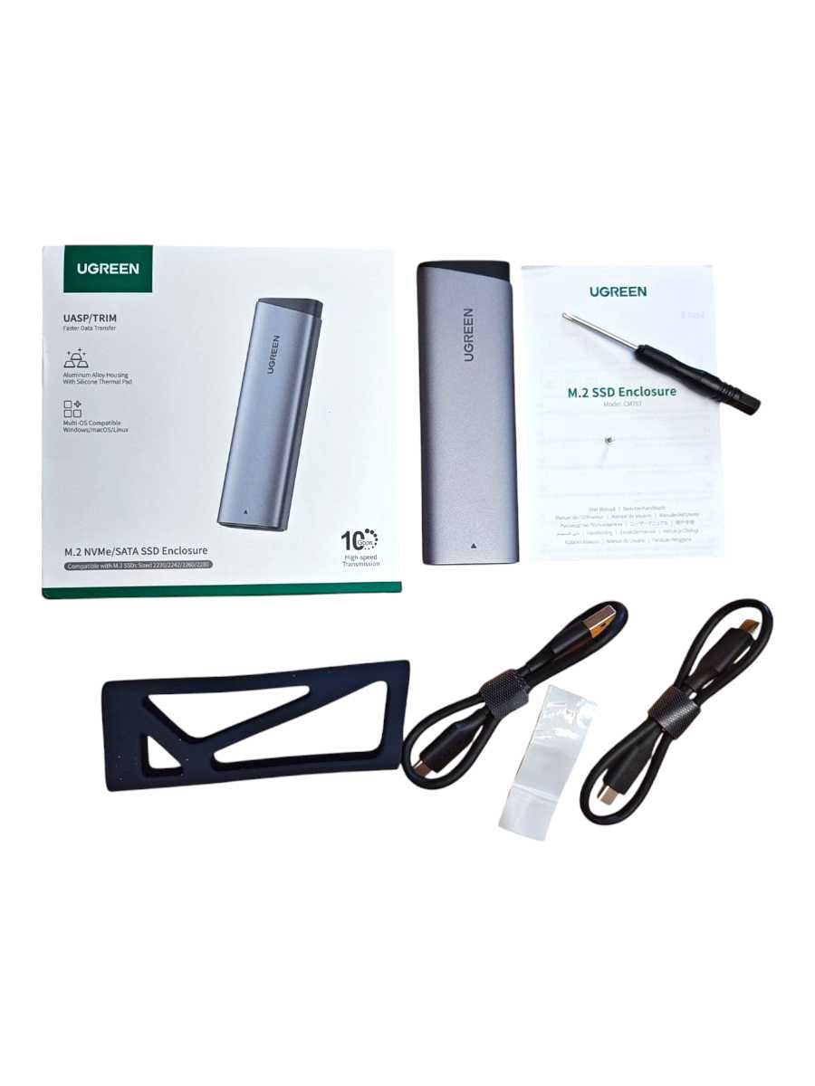Бокс для жесткого диска Ugreen CM767 (M.2 NVMe and SATA) (15813) фотография 28
