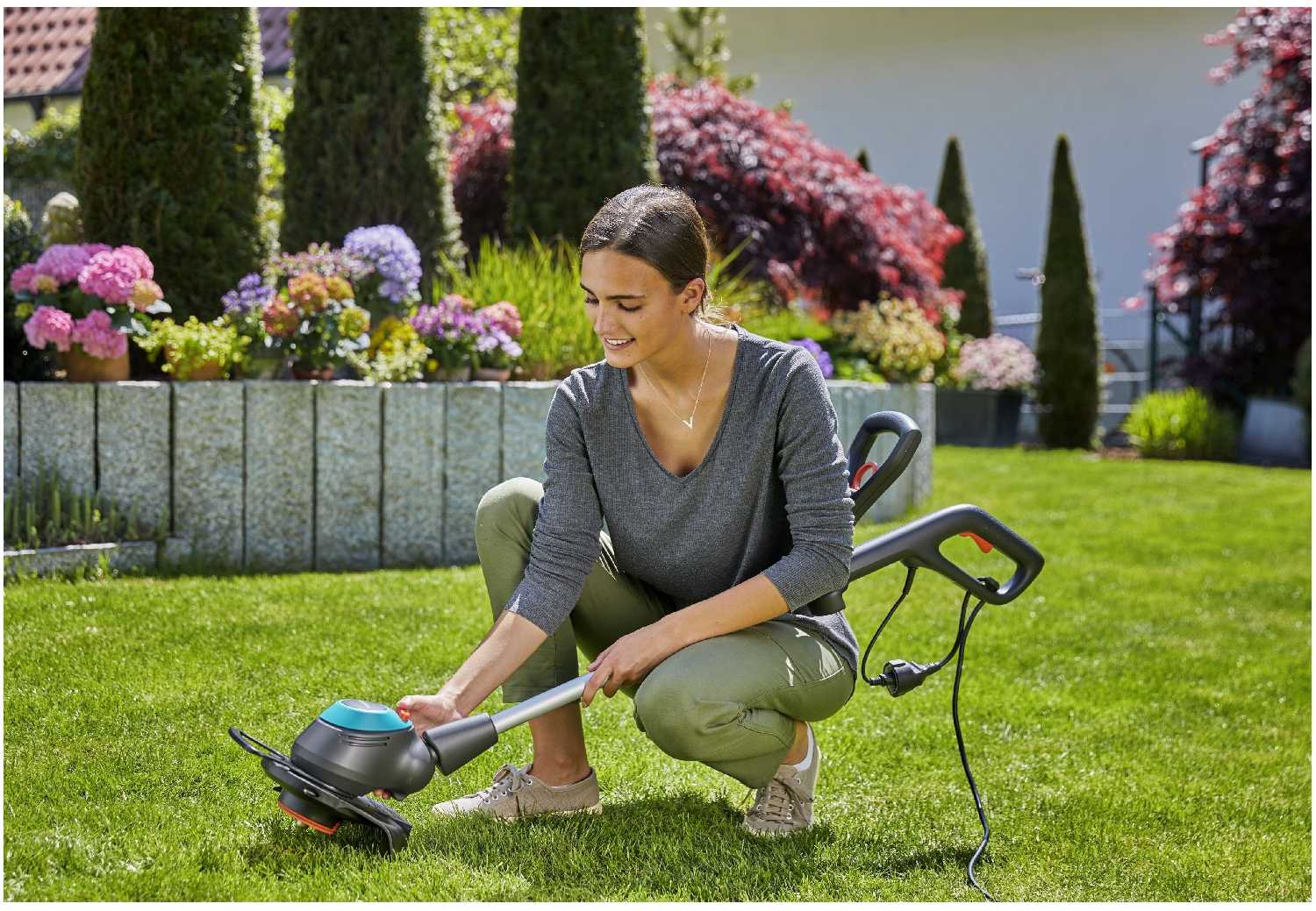 Триммер электрический GARDENA EasyCut 450/25 (9870-20) фотография 6