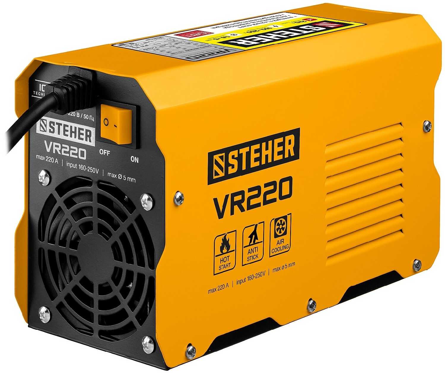 Сварочный аппарат инверторного типа Steher VR-220, MMA фотография 1