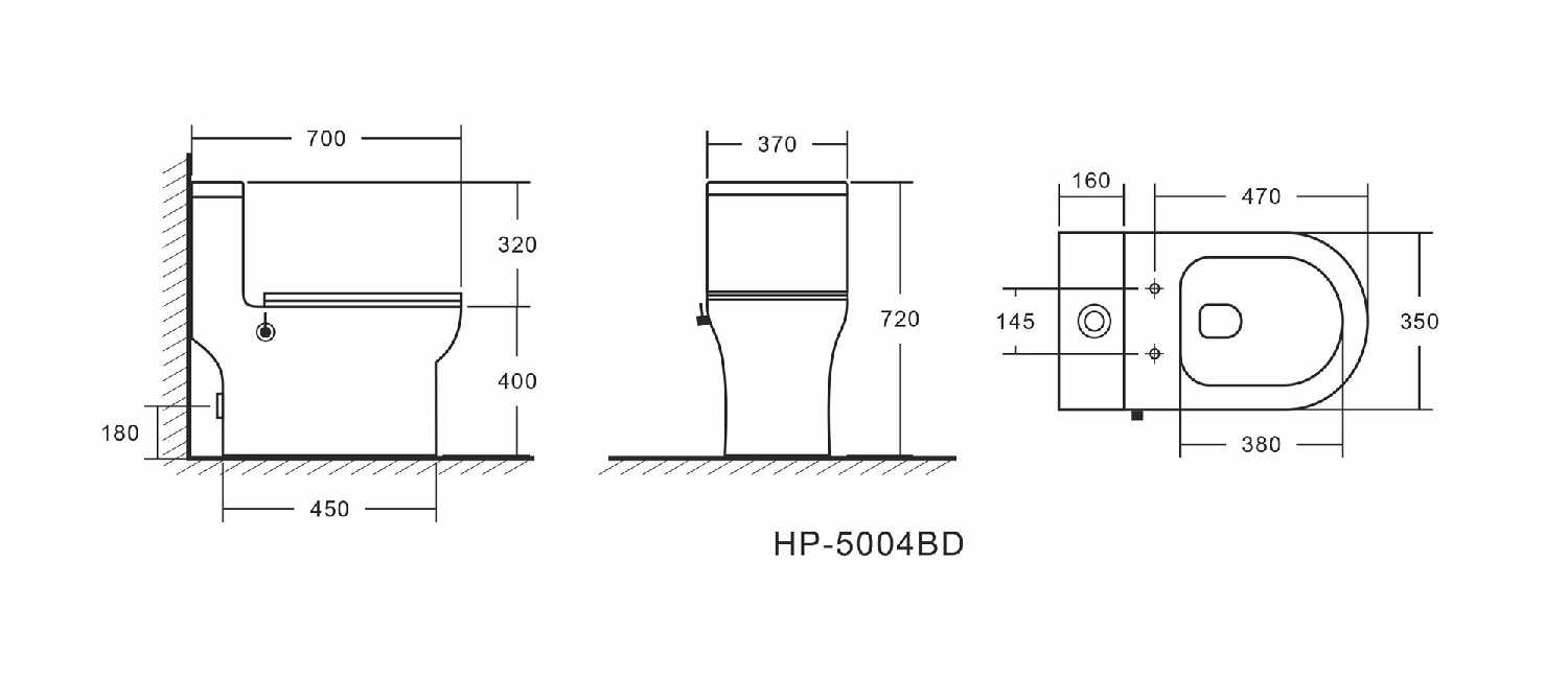 Унитаз напольный EvaGold SM5004B со встроенным биде (SM5004B) фотография 5