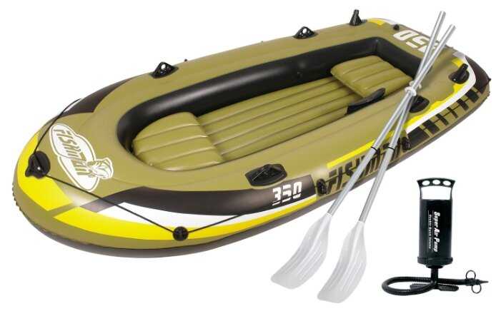 Надувная лодка Jilong Fishman 350set JL007209-1N с веслами и насосом