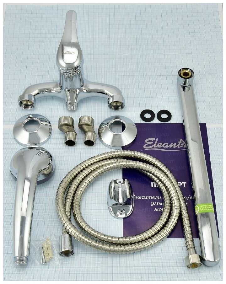 Смеситель ванно-душевой с длинным изливом Eleanti Topaz, 0402.853 фотография 5