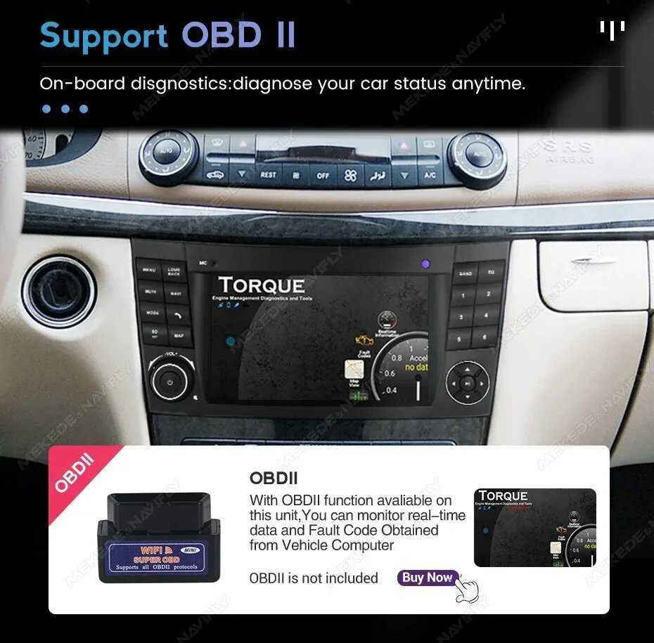 Автомагнитола Mercedes Benz Android (W211) фотография 14