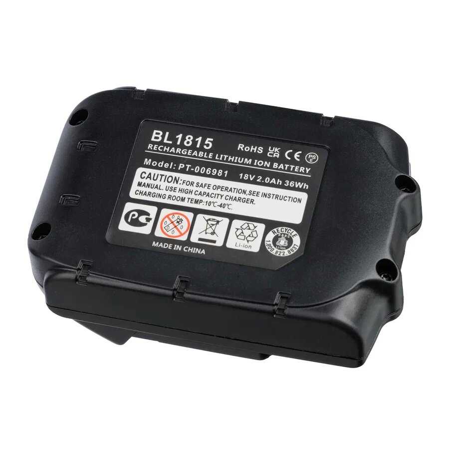 Аккумулятор Makita 18V 2.0Ah (BL1850B) фотография 8