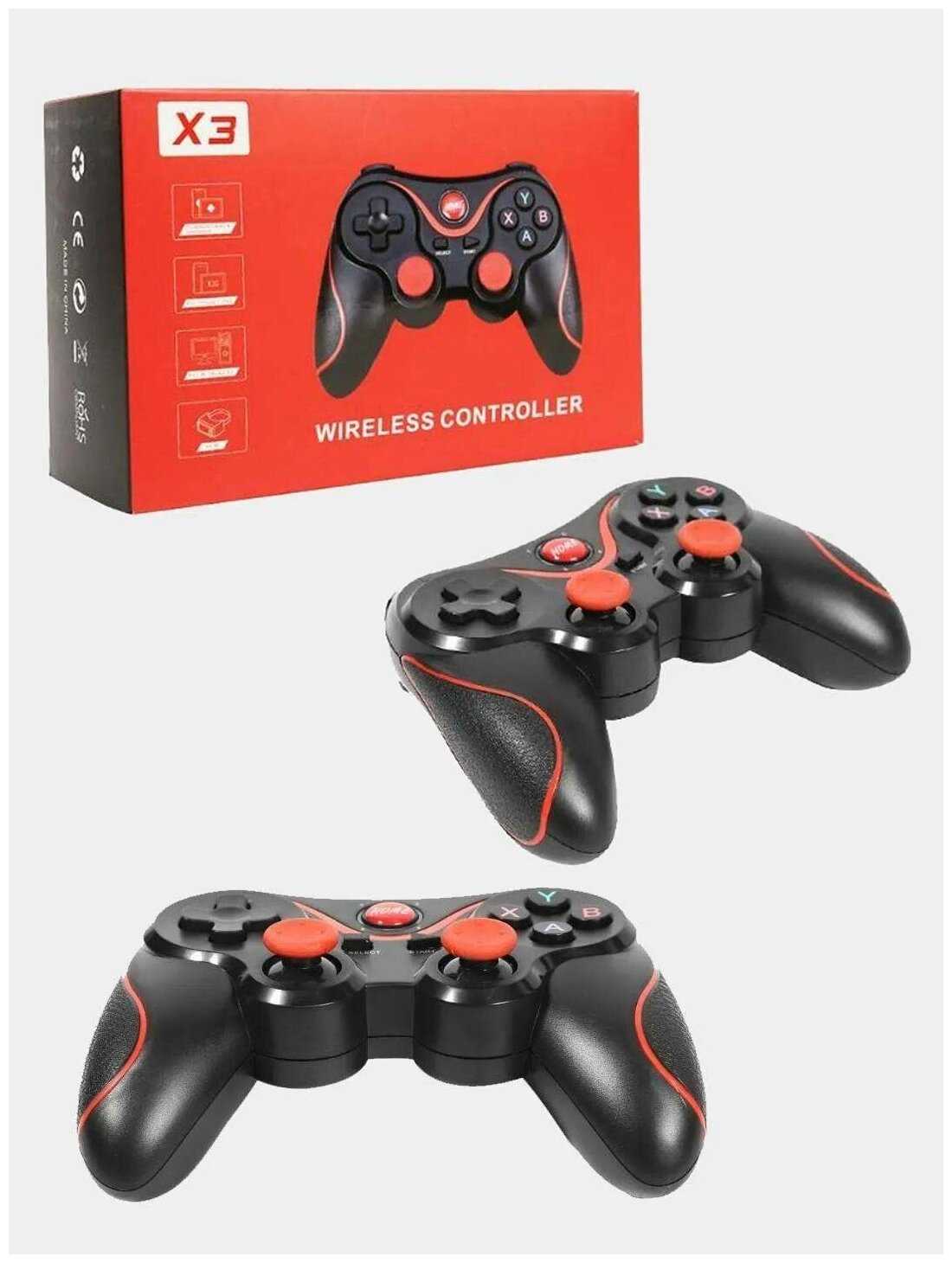 Геймпад Беспроводной Х3 Wireless Controller / Джойстик Игровой Блютуз с держателем для смартфона / Black фотография 1