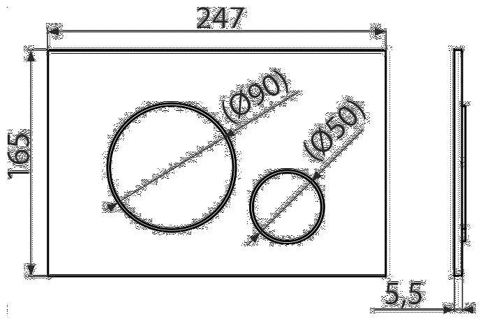 Кнопка смыва AlcaPlast M672 фотография 2