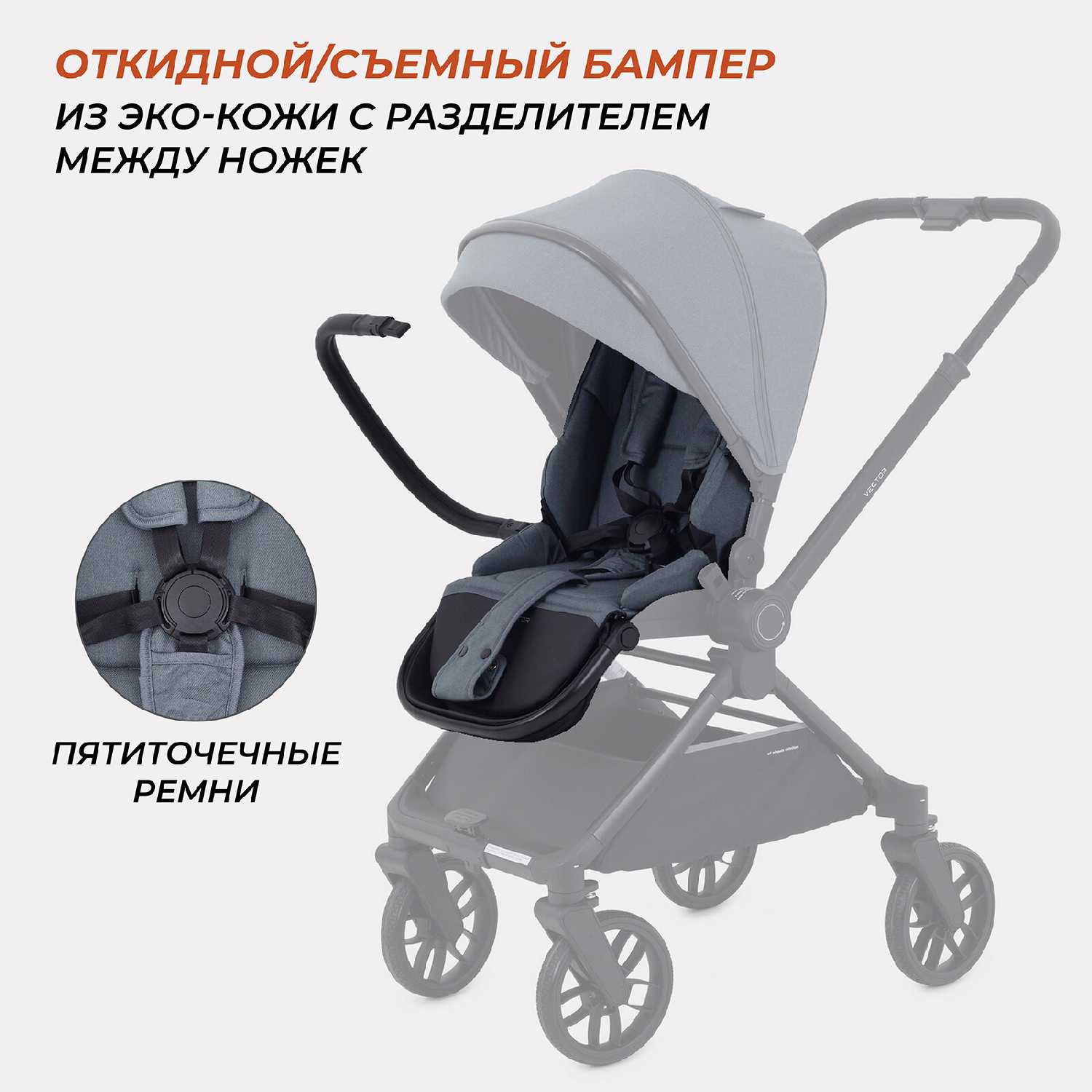 Коляска детская Rant Vector 2 в 1 фотография 30