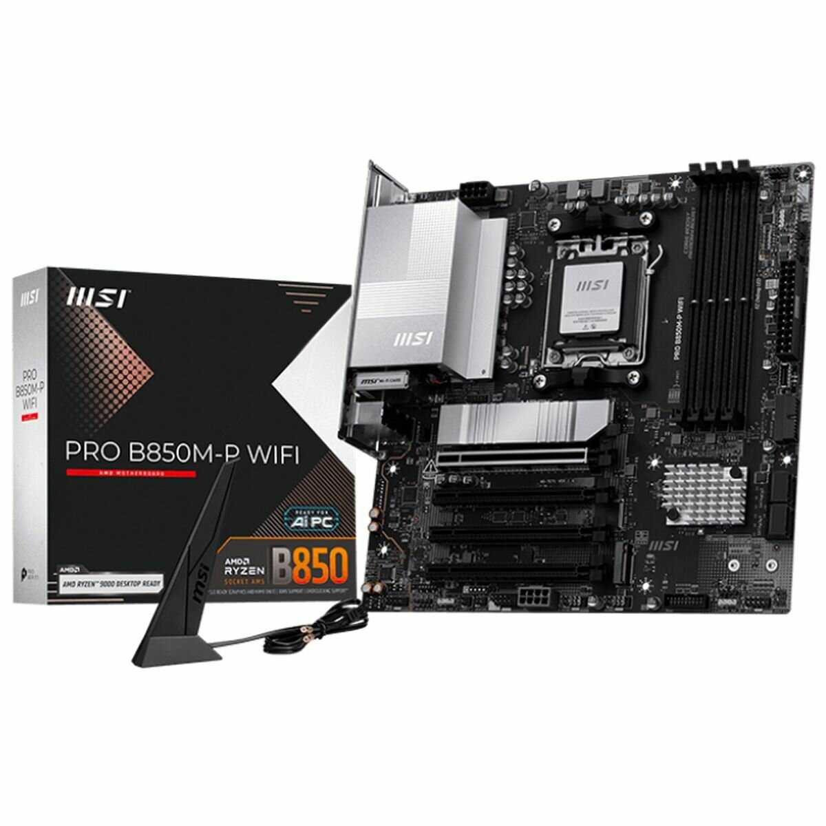 Материнская плата MSI PRO B850M-P WIFI [AM5, AMD B850, Micro-ATX]