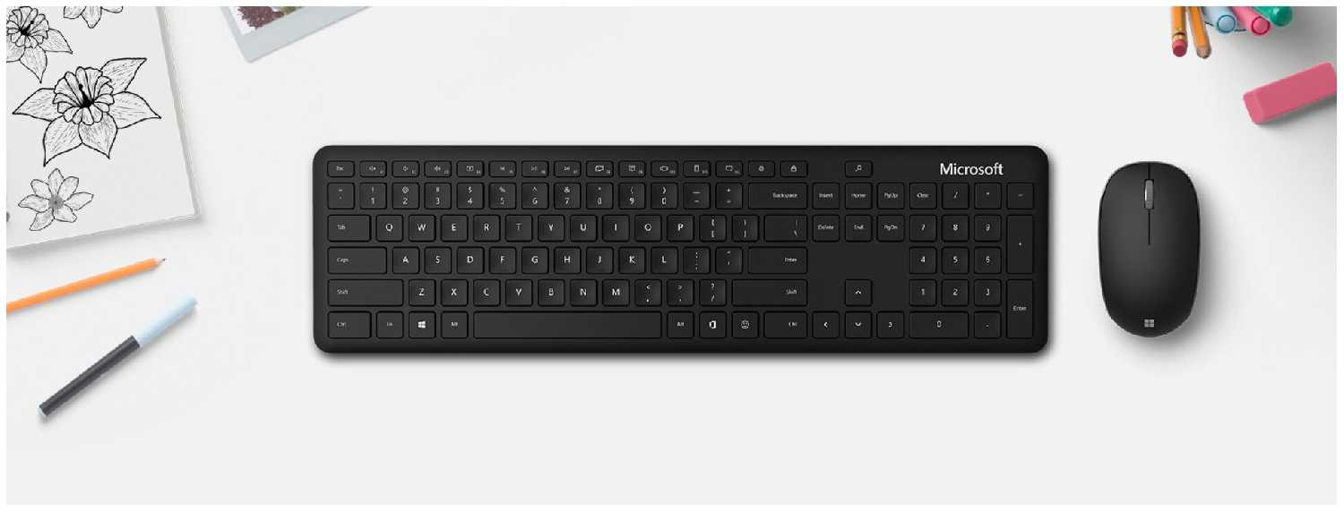 Комплект клавиатура + мышь Microsoft Bluetooth Desktop for Business фотография 1
