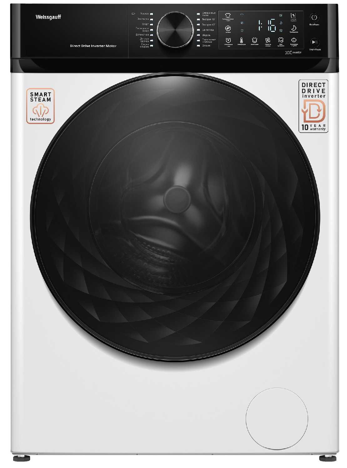 Стиральная машина Weissgauff WM 59411 Direct Drive Inverter Steam фотография 1