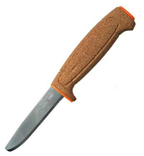 Нож Morakniv Floating Serrated Knife, нержавеющая сталь, пробковая ручка фотография 1