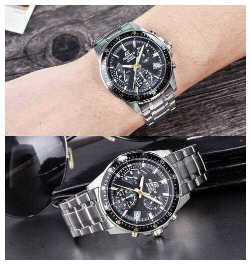Японские наручные часы Casio Edifice EFV-540D-1A9 фотография 1