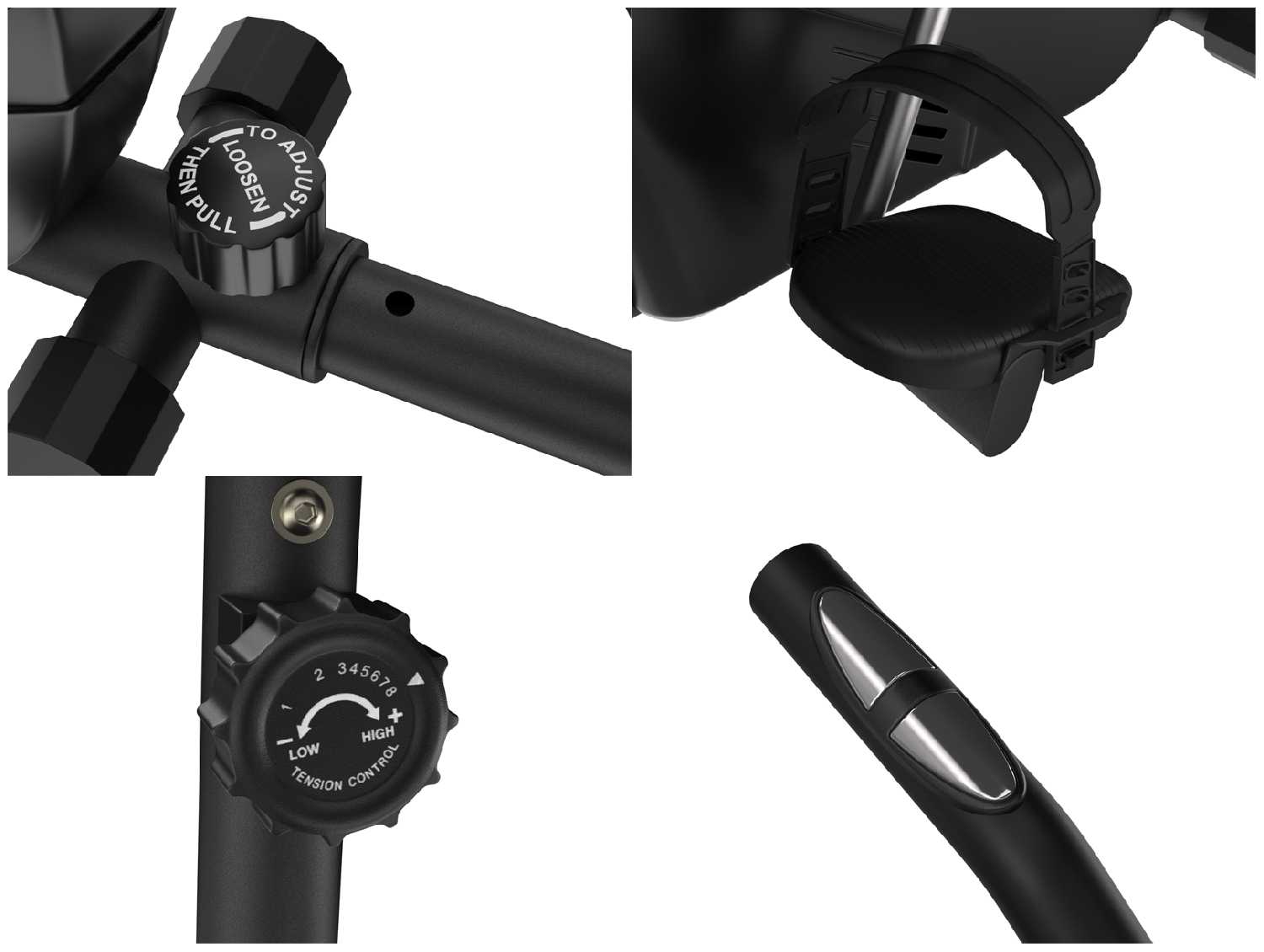 Горизонтальный велотренажер UNIXFIT BR-340 Compact + набор для фитнеса фотография 10