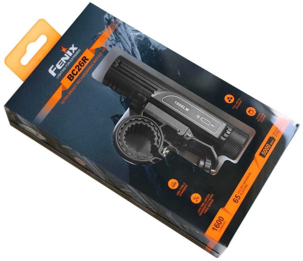 Велофара Fenix BC26R + задний фонарь BC05R v2.0 фотография 2