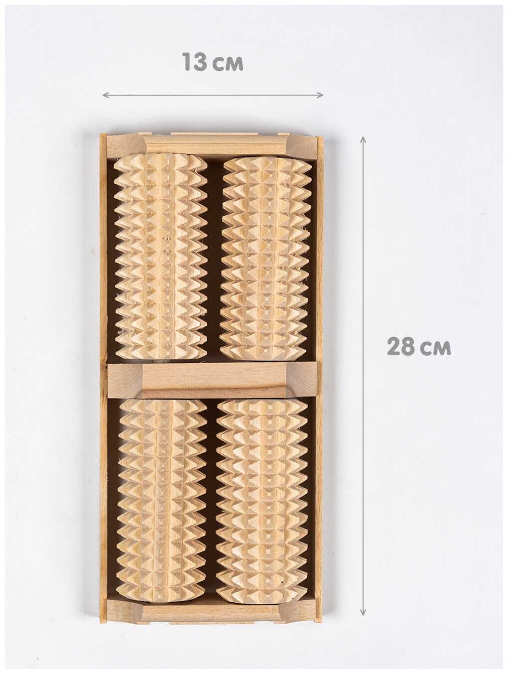 Массажер для стоп деревянный массажер для ног фотография 5