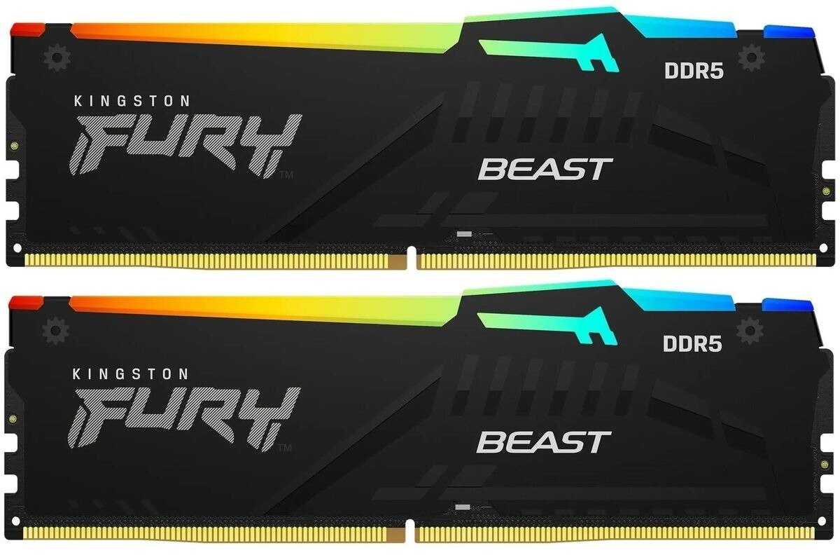 DRAM Kingston FURY Beast RGB EXPO 16GB 6000MT/s DDR5 CL36 DIMM (Kit of 2) (KF560C36BBEAK2-16) фотография 5
