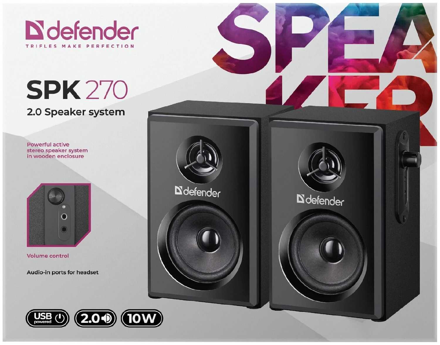 Акустическая 2.0 система Defender SPK 270 фотография 6