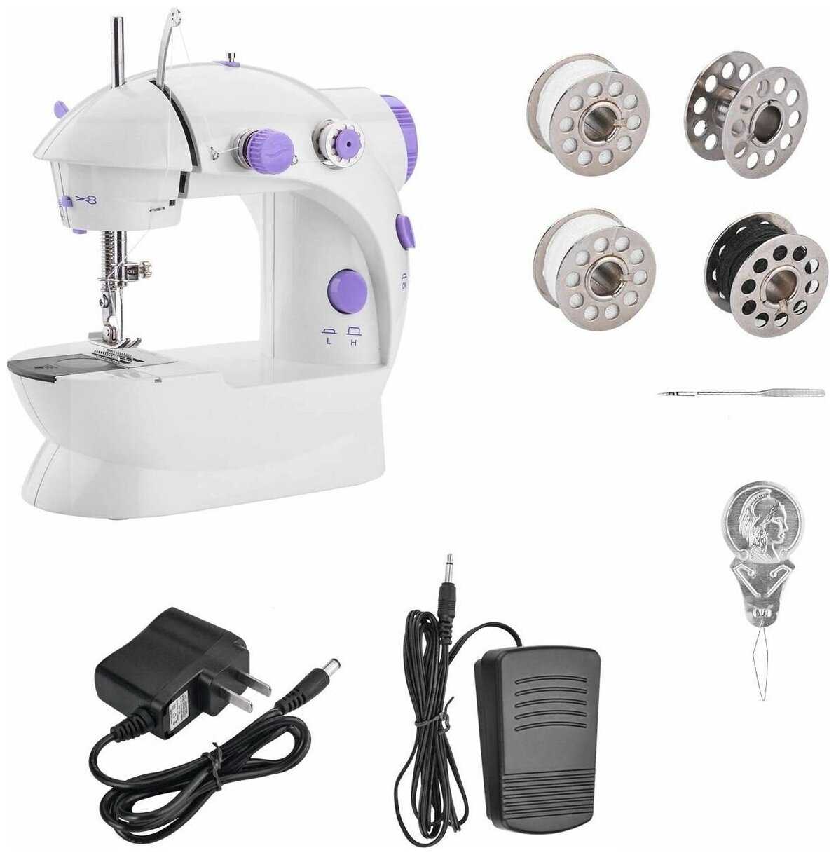 Мини швейная машинка Mini sewing machine фотография 7