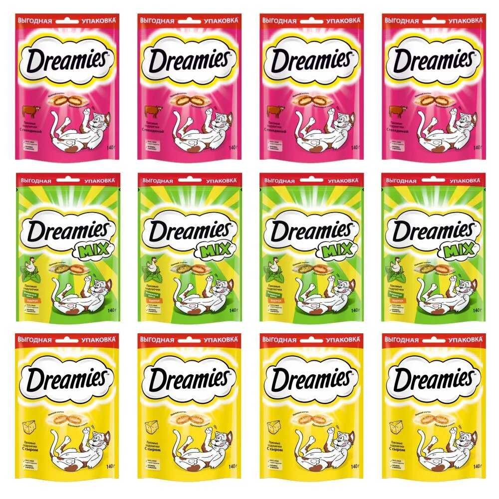 Лакомство для кошек Dreamies (Микс вкусов) фотография 1