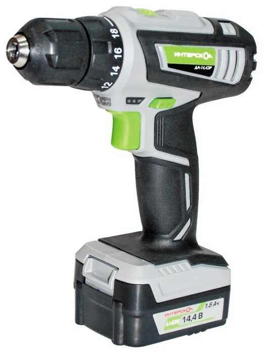 Аккумуляторная дрель-шуруповерт Интерскол ДА-14.4ЭР Домашний мастер 535.0.2.02
