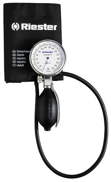 Тонометр Rudolf Riester Precisa N, пластик/металл, 63 мм, 1 шланговый, стандартная манжета