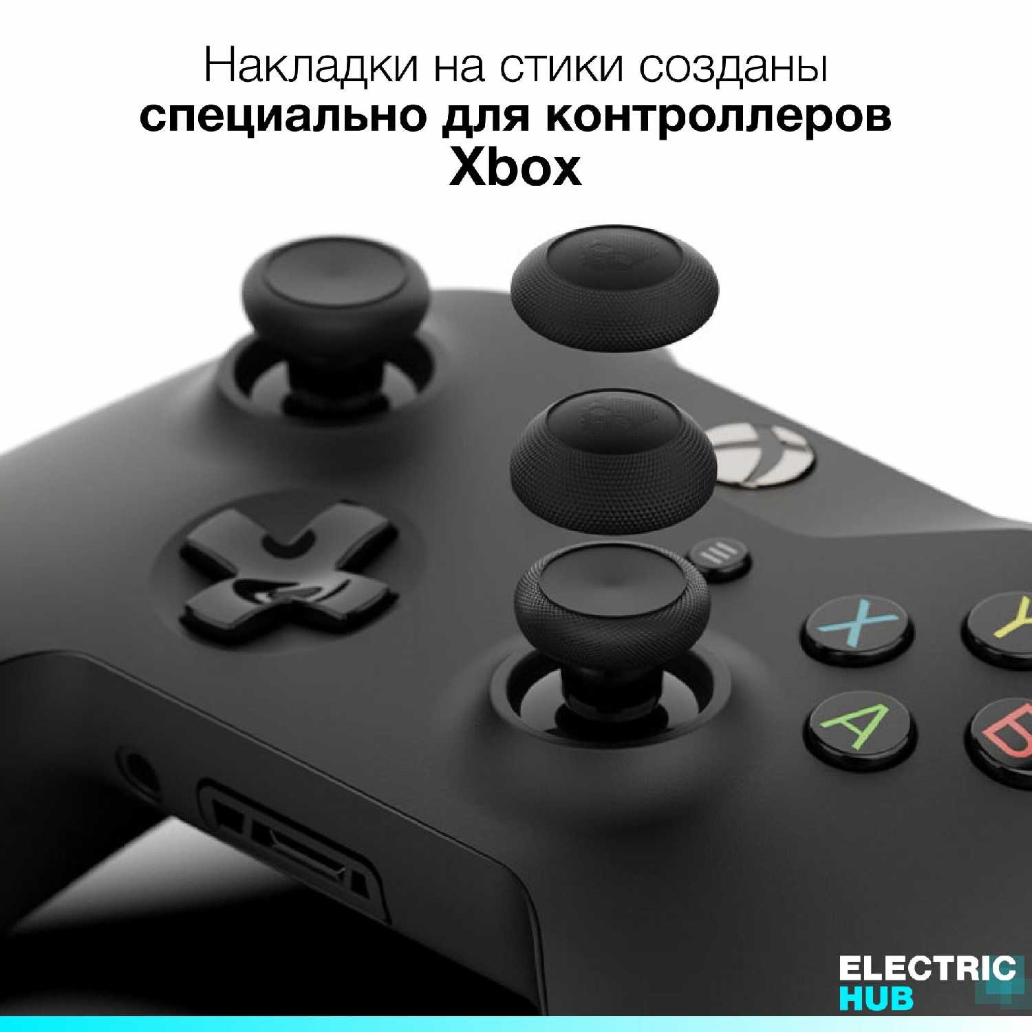 Накладки на стики Skull & Co Convex Thumb Grip (BLACK) фотография 10