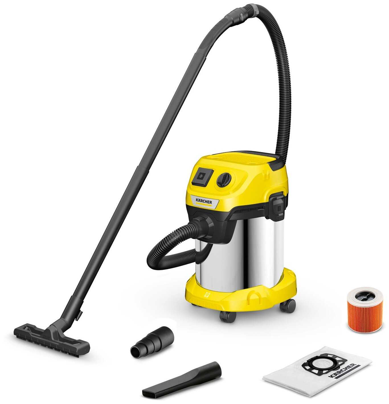Профессиональный пылесос KARCHER WD 3 P S V-17/4/20, 1000 Вт