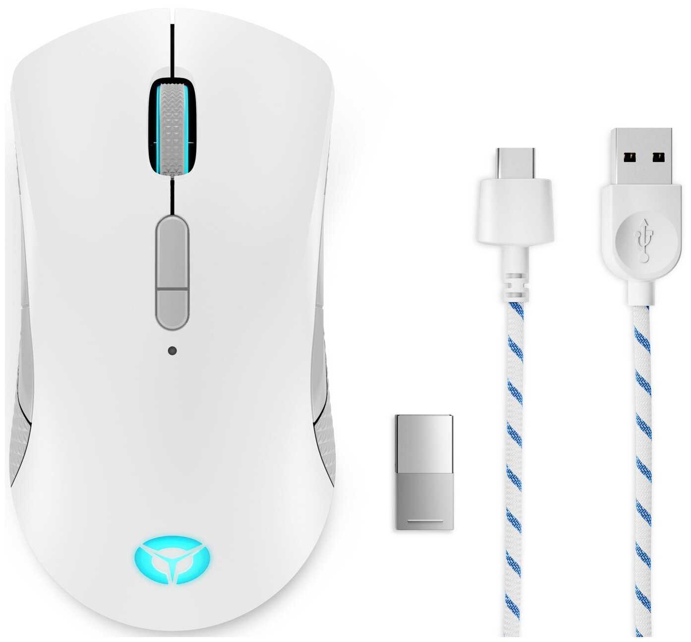 Мышь Lenovo Legion M600 Wireless Gaming Mouse (GY51C96033), белый фотография 7