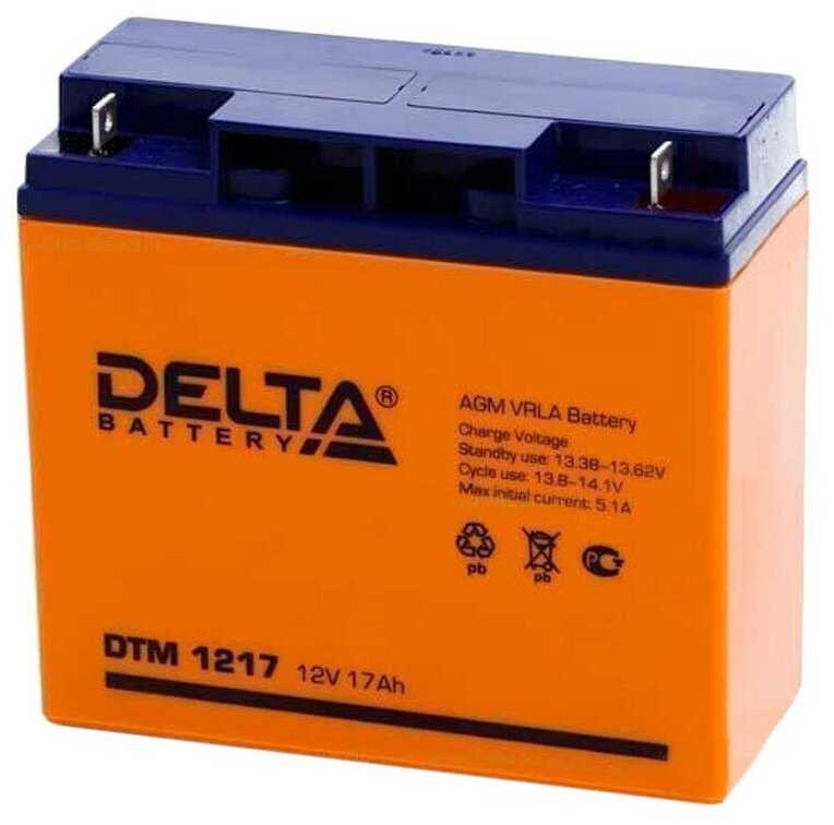 Аккумуляторная батарея DELTA Battery DTM 1217 (12В) фотография 1