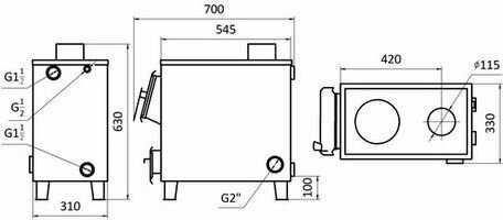 Твердотопливный котел Добрыня 8 фотография 1