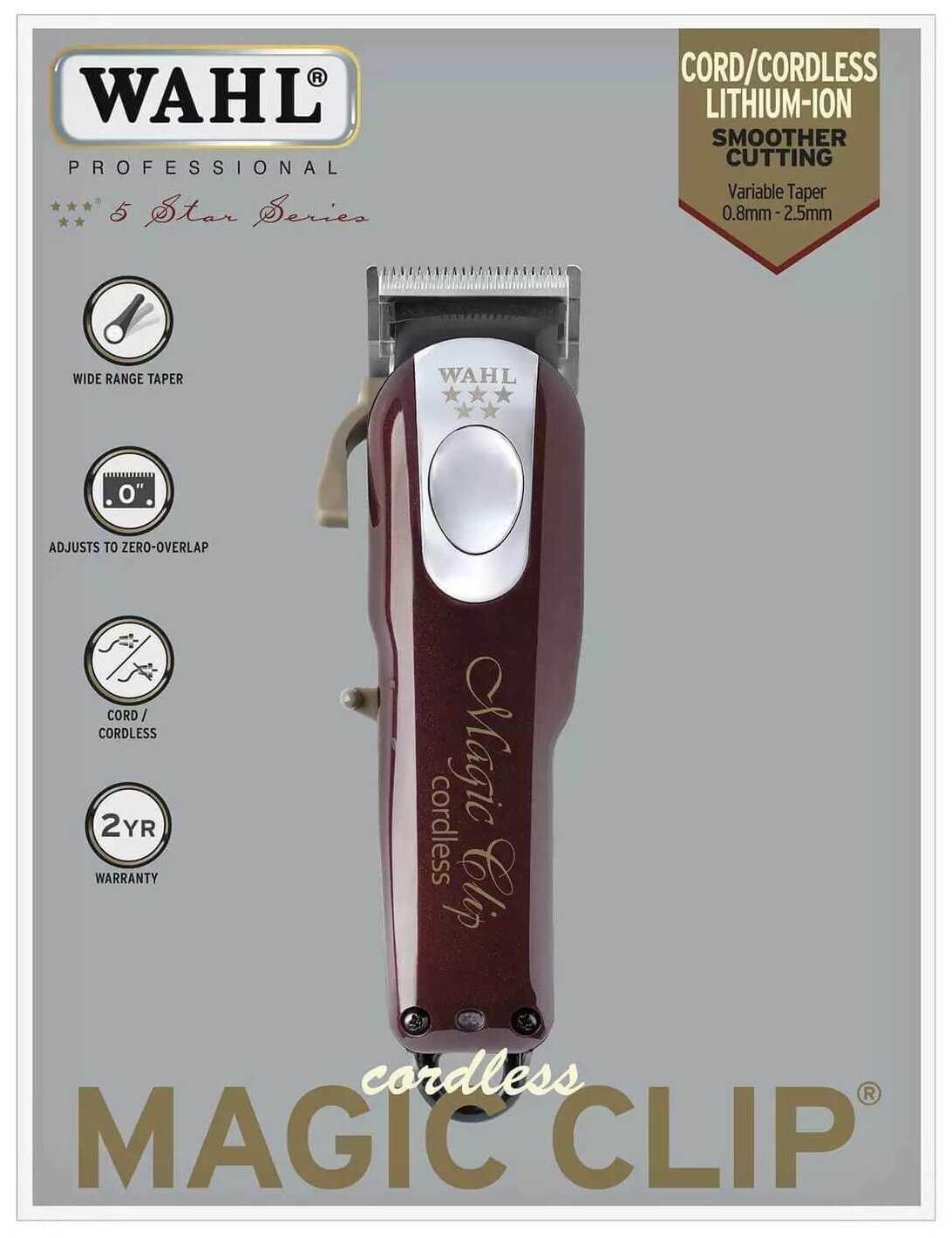 Машинка для стрижки Wahl 8148-2316H Magic Clip Cordless 5Stars фотография 11