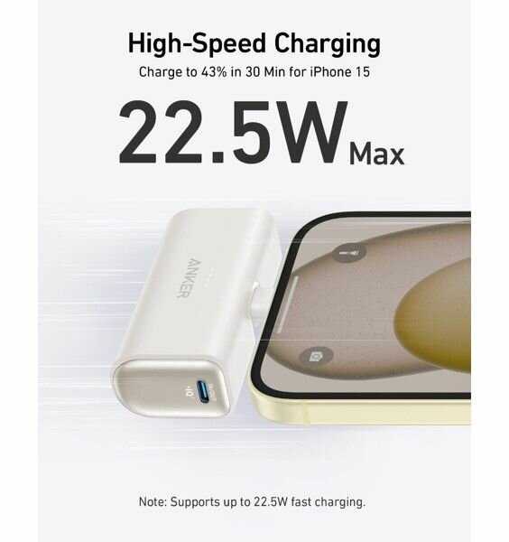 Внешний аккумулятор Anker Built-in Lightning Connector (621) фотография 8