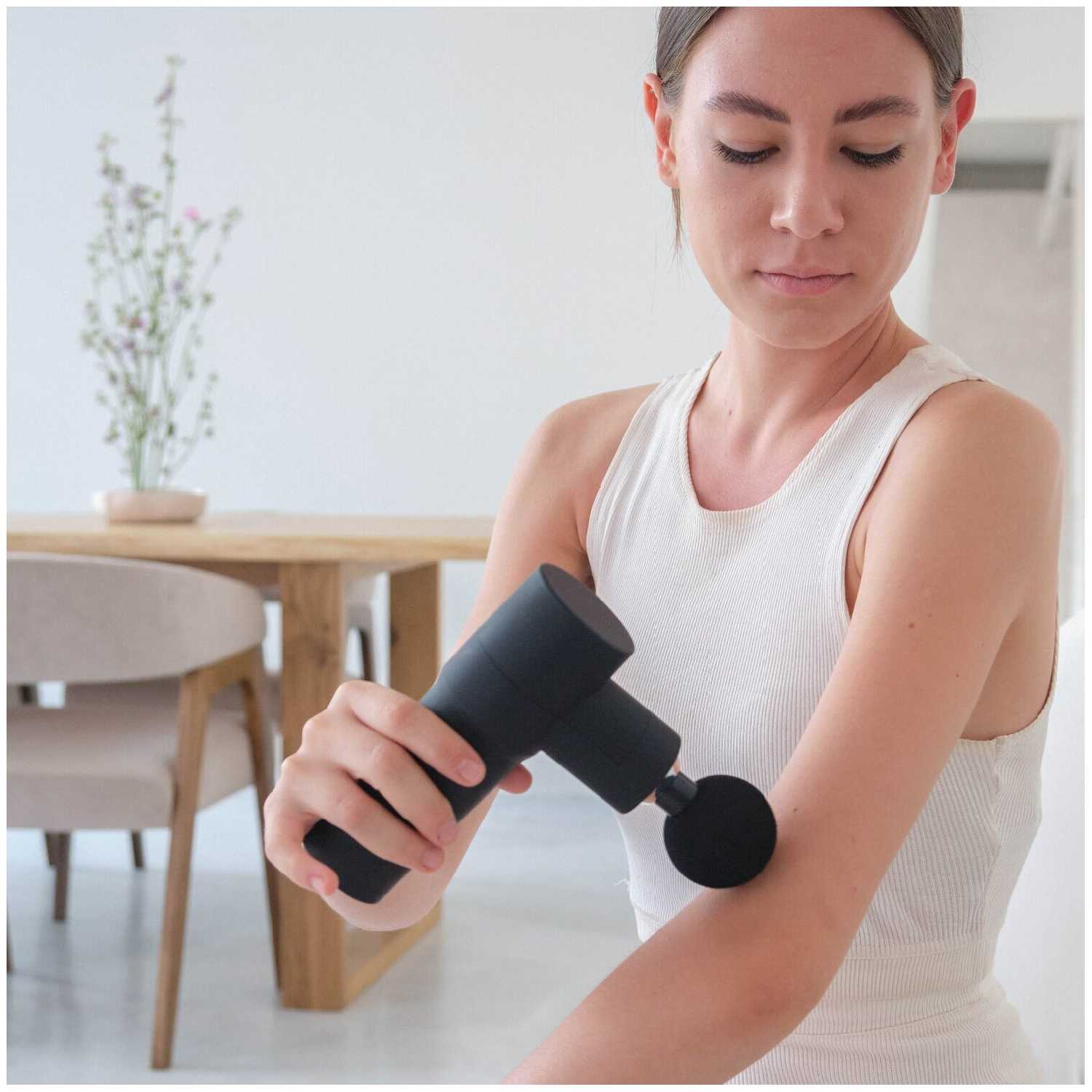 Массажный пистолет беспроводной Mini Revolver фотография 4