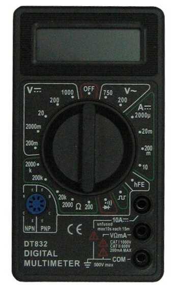 Мультиметр цифровой TEK DT 832 фотография 12