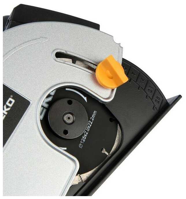 Штроборез DEKO DKWC1800, 125 мм, 1800 Вт, лазерный указатель фотография 10