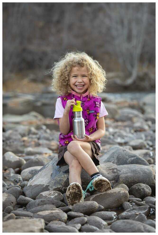 Детская бутылка Klean Kanteen Kid Classic Narrow Sport 12oz (355 мл) Brushed Stainless 1008776 фотография 2