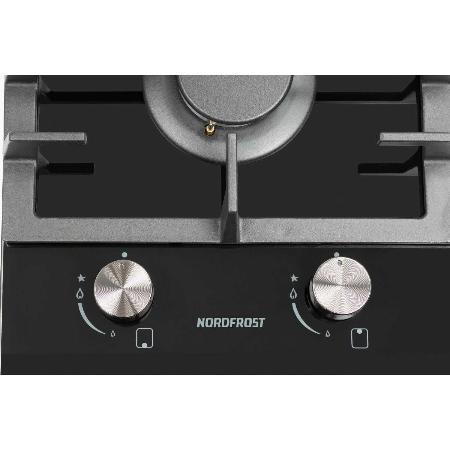 Газовая варочная поверхность NORDFROST HM 3023 YR [2 конфорки] фотография 1