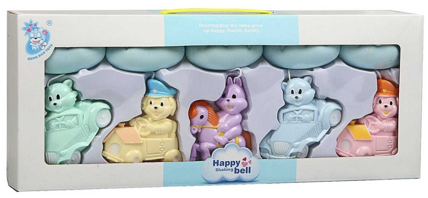 Мобиль музыкальный «Облака. Машинки», работает от батареек