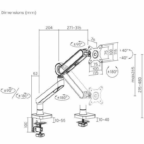 Кронштейн для мониторов Ultramounts UM719W фотография 7