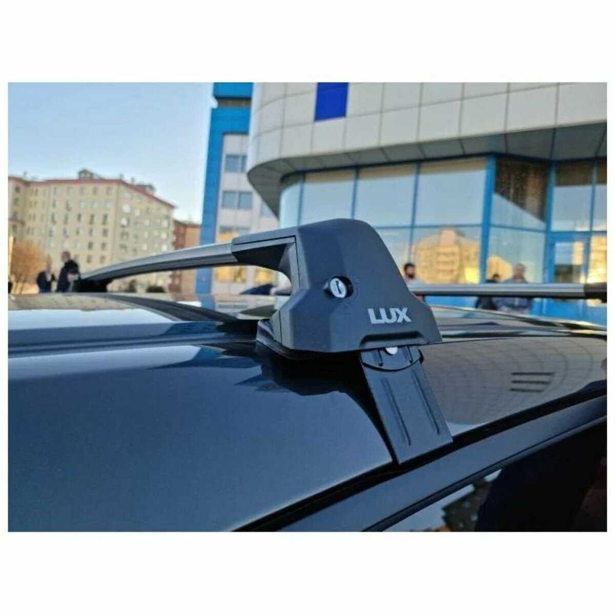 Багажник на крышу LUX CITY Крыловидные дуги Ниссан Ноут 2012-2020 (LUX.0481) фотография 10
