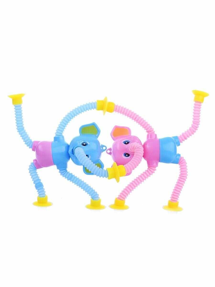 Игрушка антистресс Pop Tubes Слоник с липучками фотография 5