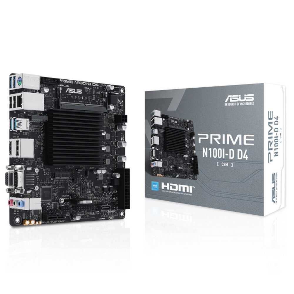 Материнская плата ASUS Prime N100I-D D4-CSM [Intel N100] [DDR4] [mini-ITX] фотография 3
