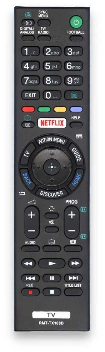 Пульт PDUSPB RMT-TX100D NETFLIX для телевизора Sony