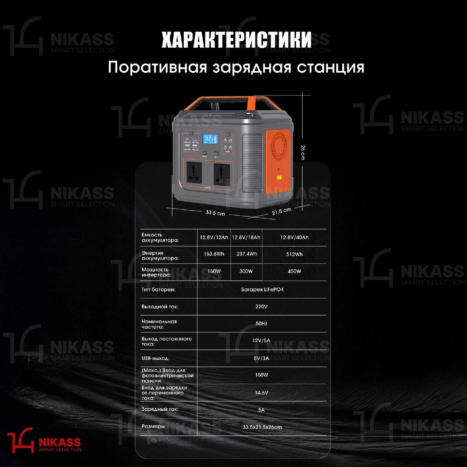 Портативная электростанция Портативная электростанция (600W) фотография 4