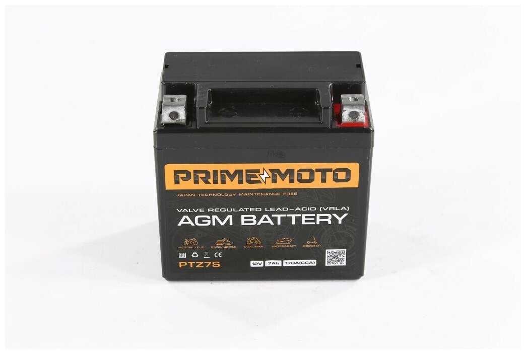 Мото Аккумулятор PRIME MOTO (СТ1216.1, YTX16-BS) фотография 17
