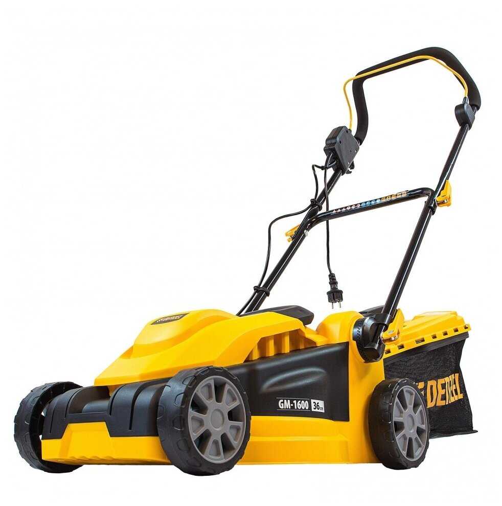 Электрическая газонокосилка Denzel GM-1600 (96616) фотография 11