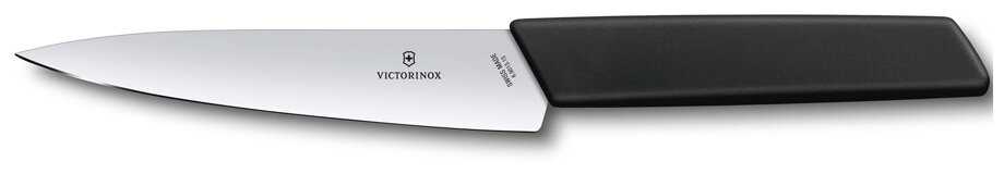 Нож кухонный разделочный Victorinox Swiss Modern - Черный (6.9013.15B) фотография 2