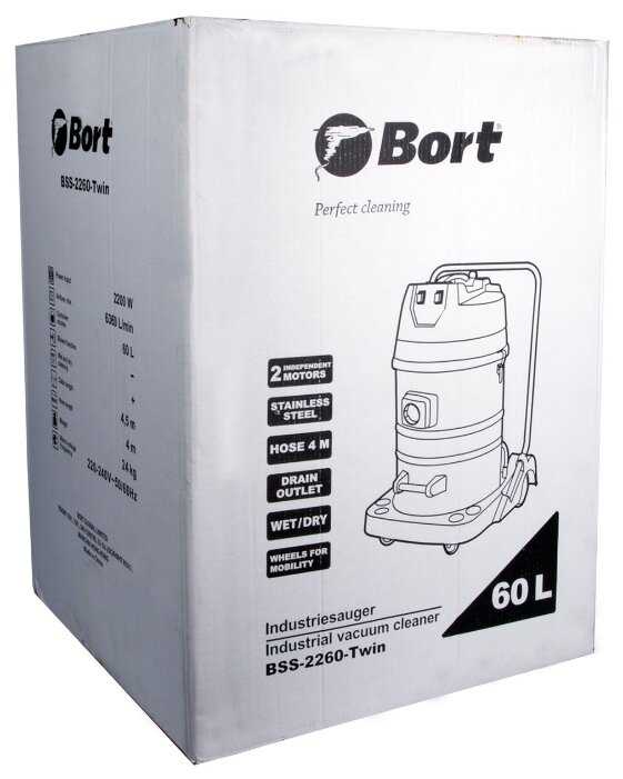 Строительный пылесос Bort BSS-2260-Twin 2200 Вт фотография 8