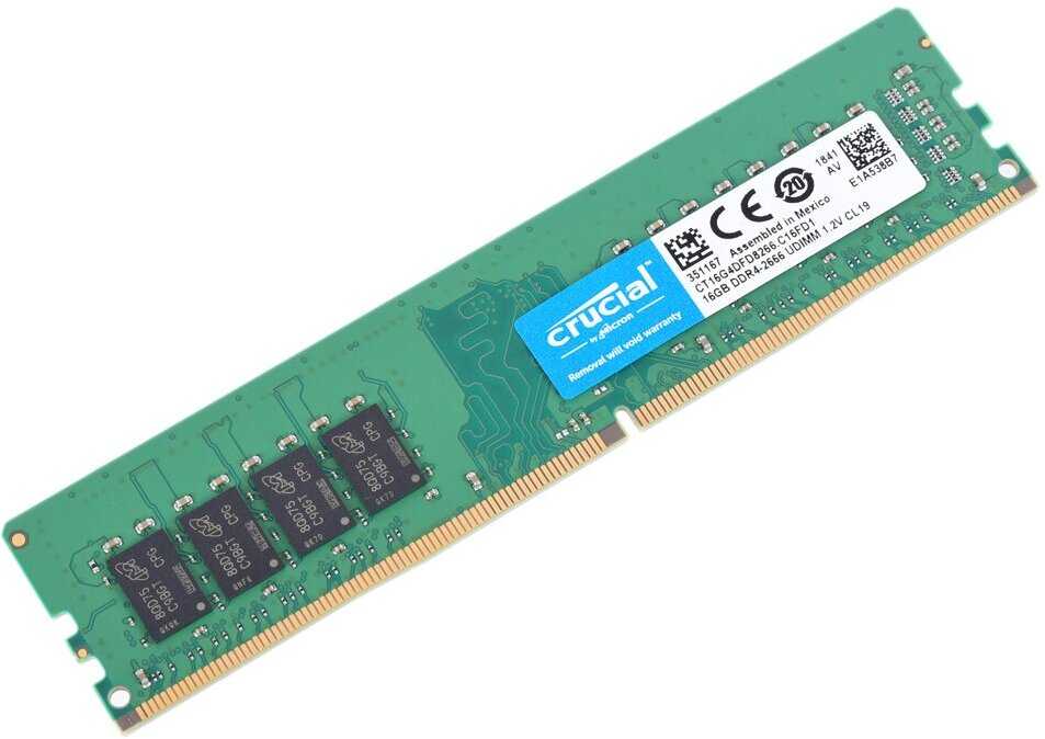 Оперативная память Crucial 16 ГБ DDR4 DIMM CL19 (CT16G4DFD8266) фотография 6