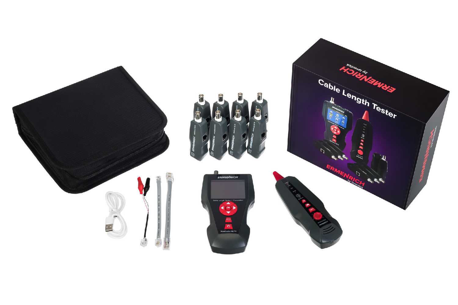 Измеритель длины кабеля Ermenrich NetGeeks NL70 фотография 7